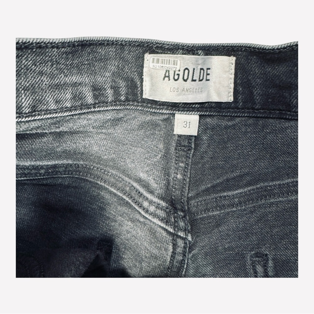 Agolde Riley High Rise Straight Crop Jeans In Panoramic Size 31 - Picture 6 of 9